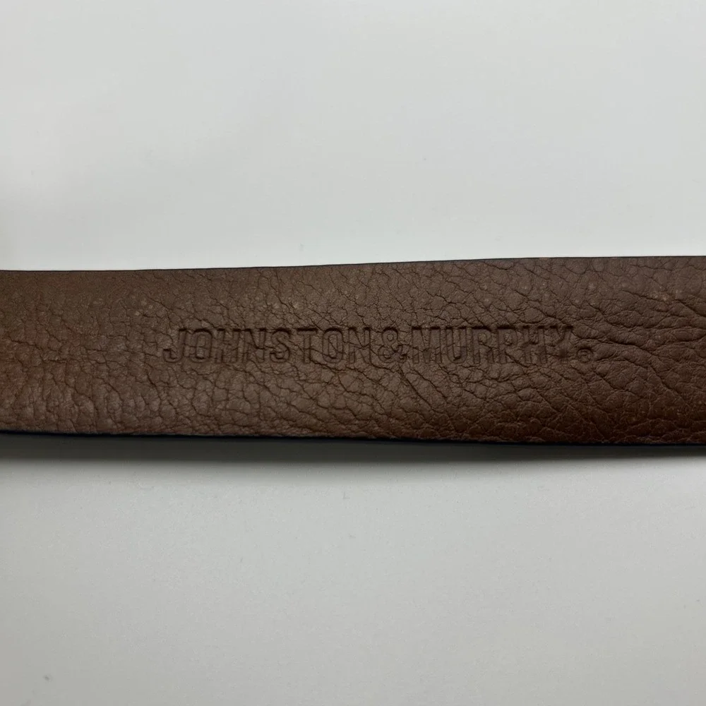 Johnston & Murphy Lizard Grain Brown Belt 38